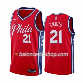 Camiseta Hombre NBA Philadelphia 76ers Joel Embiid 21 2019-20 Nike Statement Edition Swingman